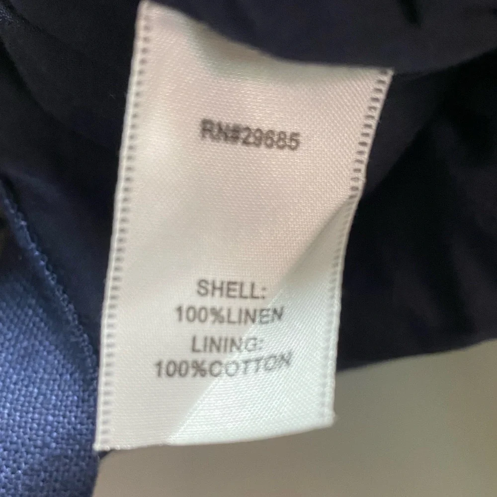 PENDLETON LINEN EMBROIDERED FULL ZIP BOXY BLAZER M - Picture 4 of 9